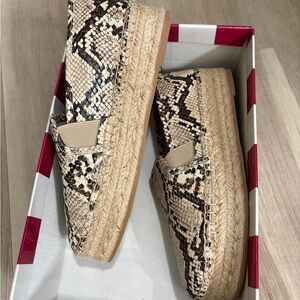Circus by Sam Edelman Beige and Black Espadrilles